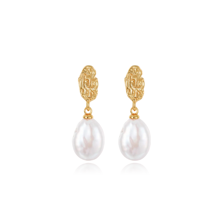 Baroque Drop Pearl Earrings