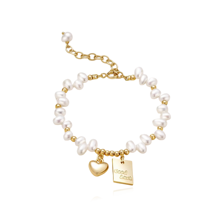 Fortune Heart Pearl Bracelet