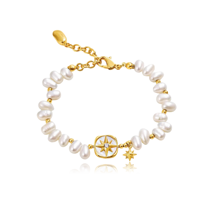 Guiding Star Pearl Bracelet