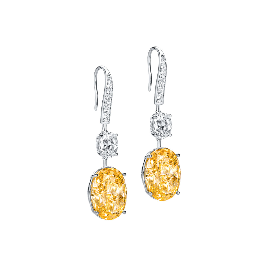 Sunlit Elegance Statement Earrings