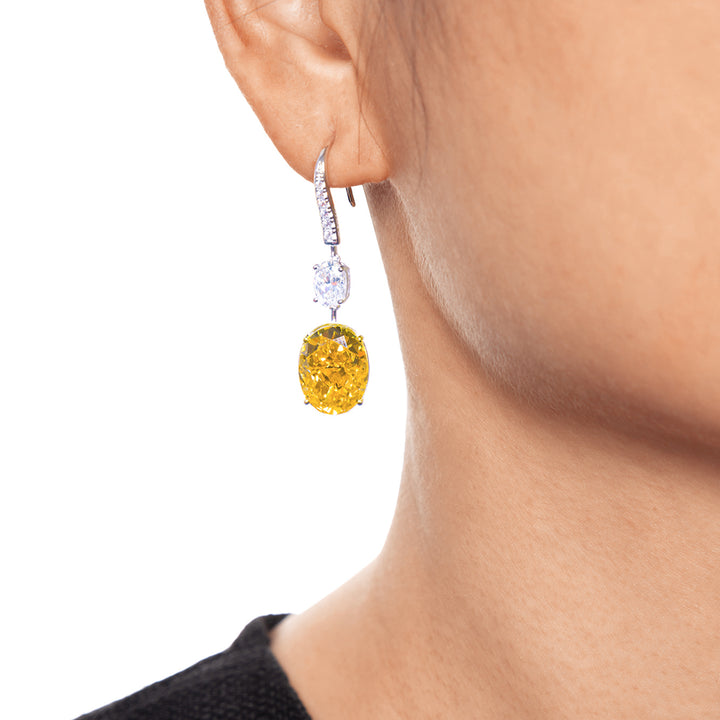 Sunlit Elegance Statement Earrings