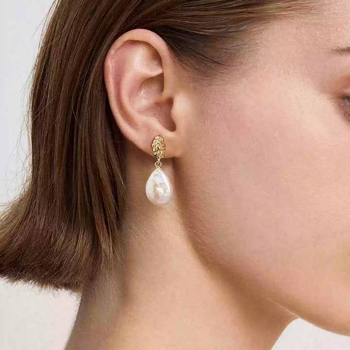Baroque Drop Pearl Earrings