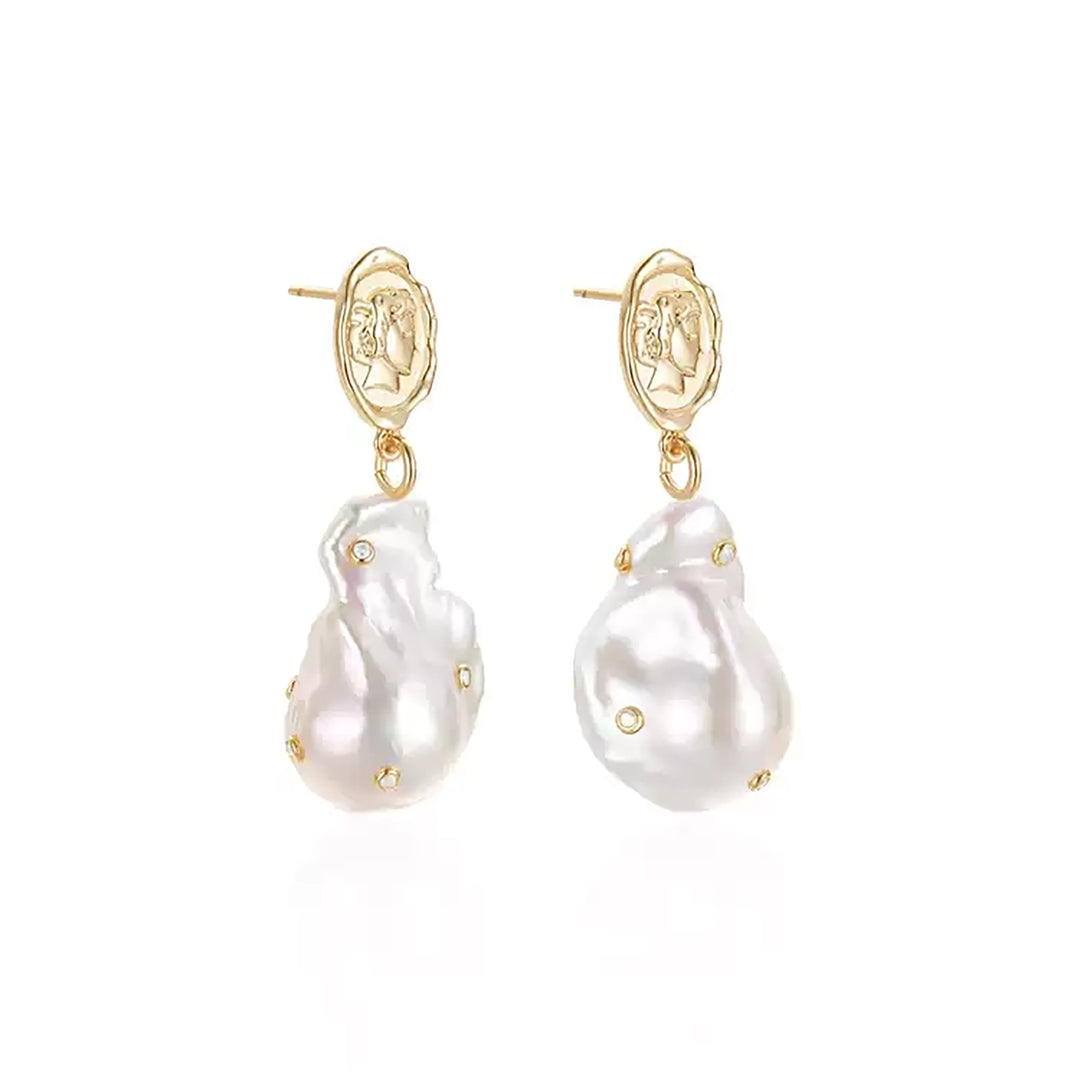 Timeless Muse Baroque Pearl Earrings