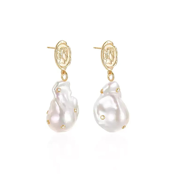 Timeless Muse Baroque Pearl Earrings