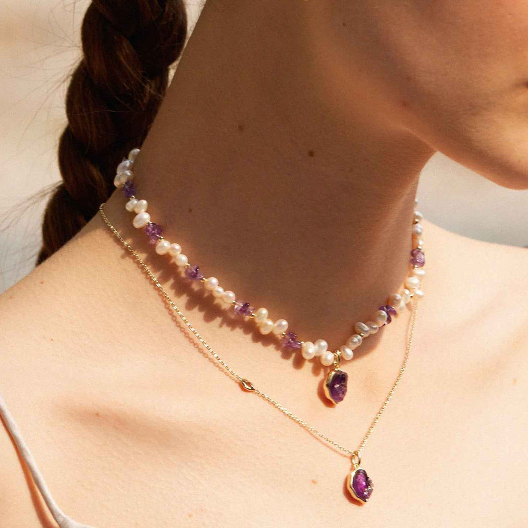 Violet Aura Necklace