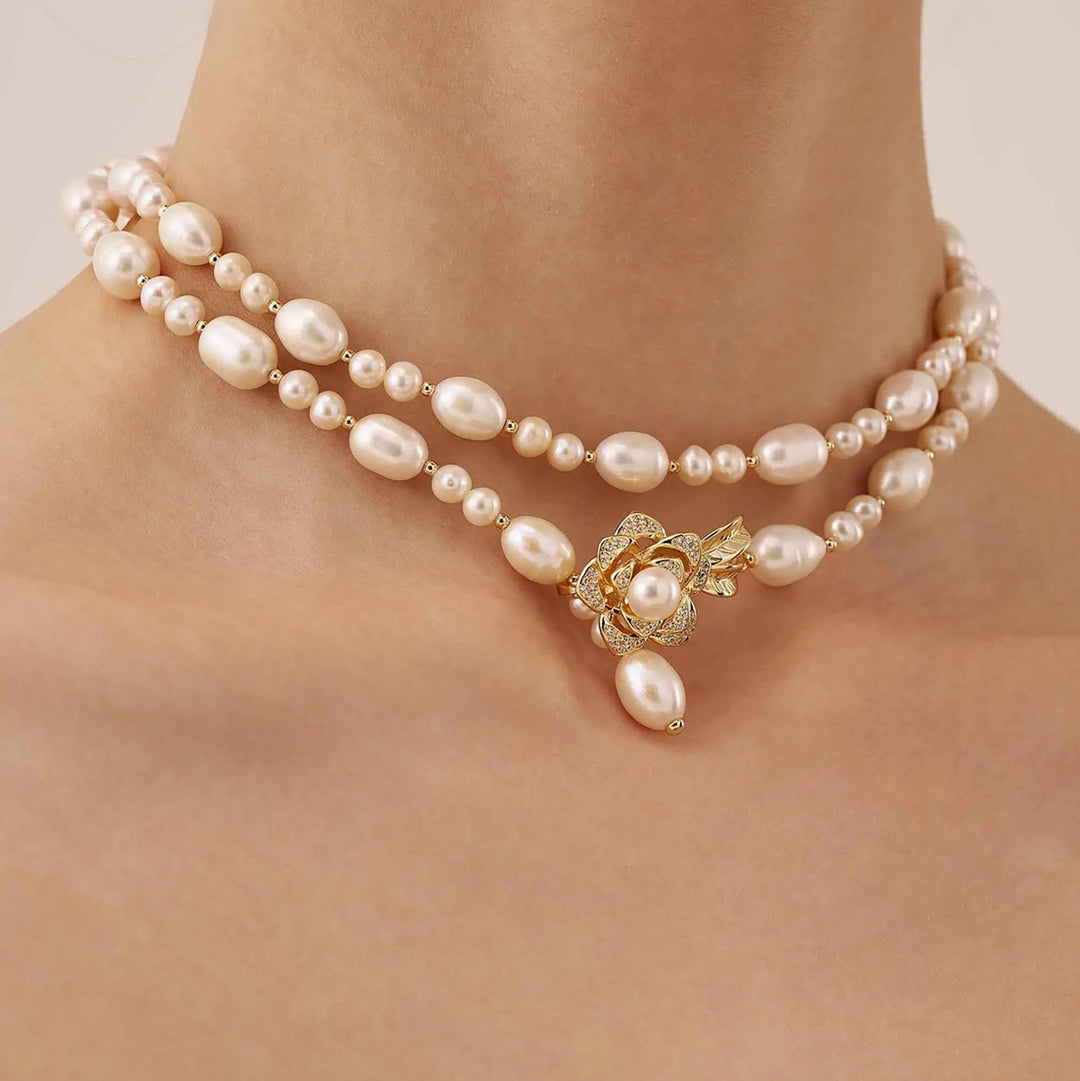 Pearl Blossom Adjustable Necklace