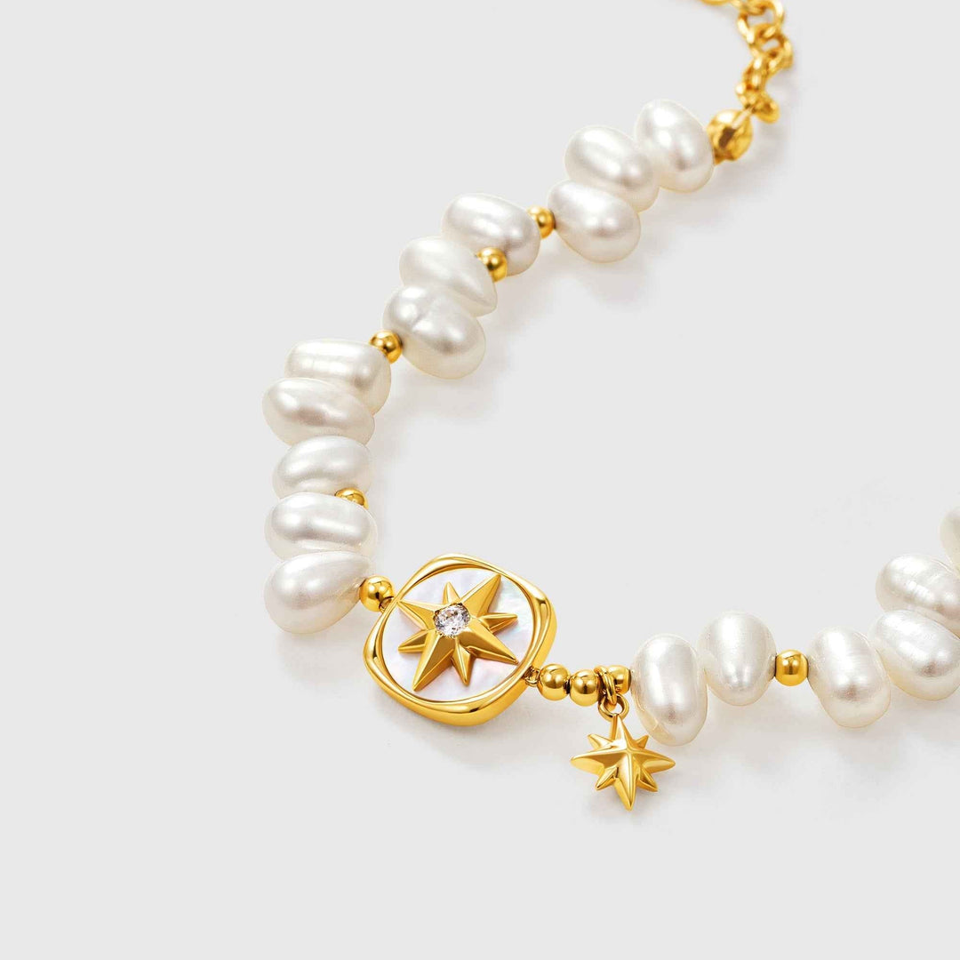 Guiding Star Pearl Bracelet