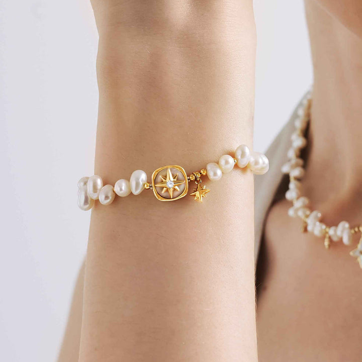 Guiding Star Pearl Bracelet