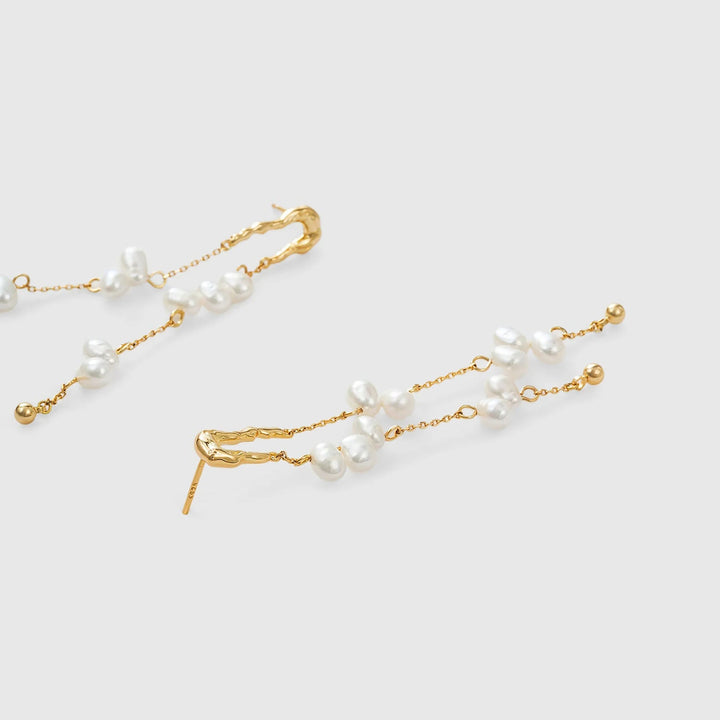 Coastal Glow Pearl Drop Earrings