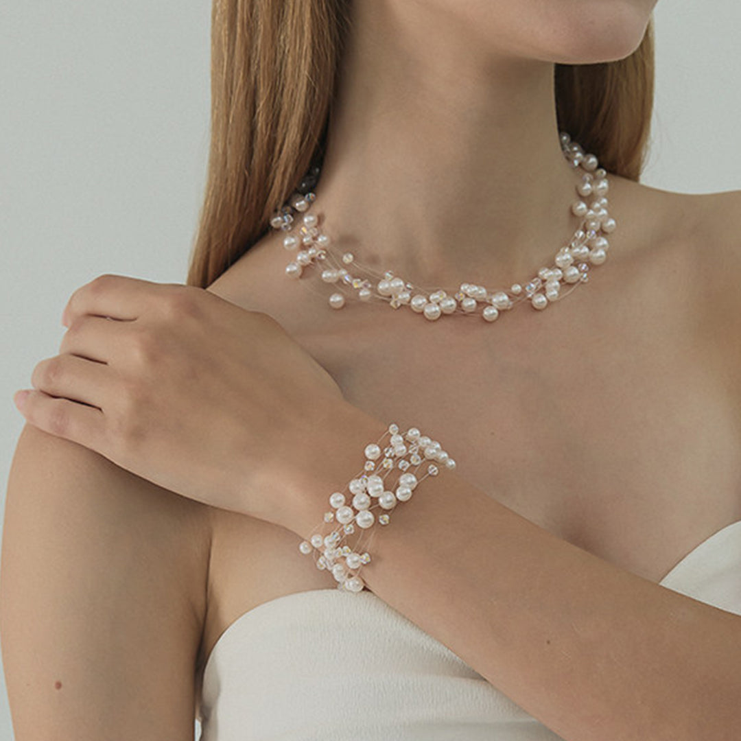 Starlit Galaxy Pearl Bracelet