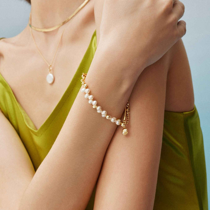 Golden Shore Pearl Bracelet
