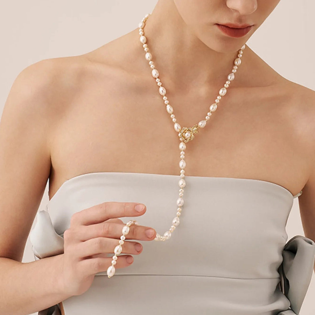 Pearl Blossom Adjustable Necklace