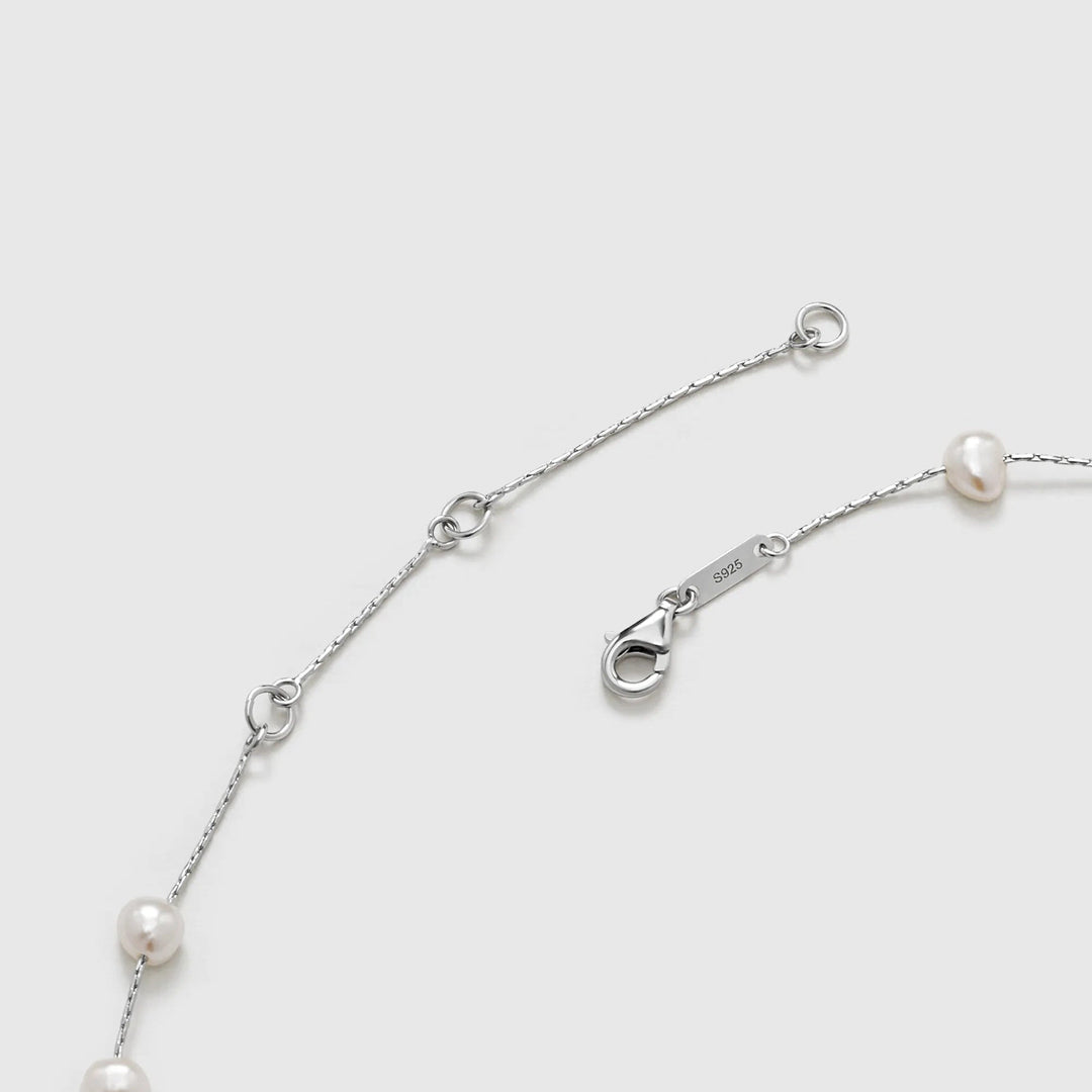 Celestial Pearl & Silver Necklace