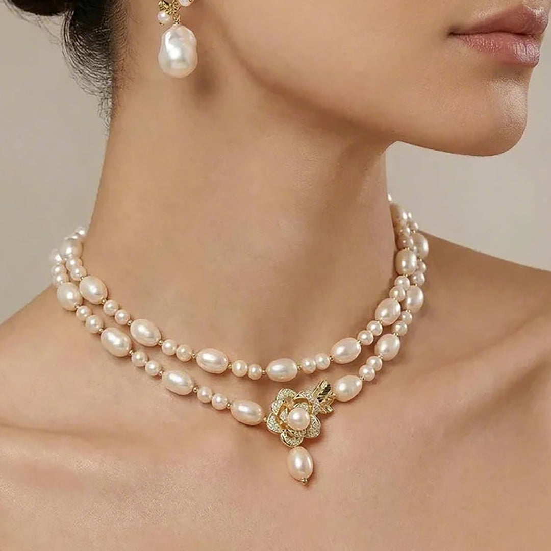 Pearl Blossom Adjustable Necklace