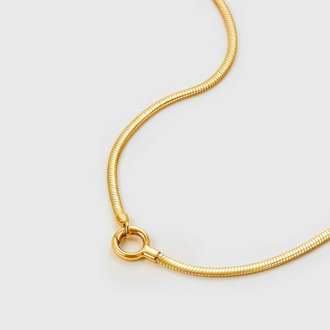 Elegant Baroque Pearl & Gold Chain Necklace