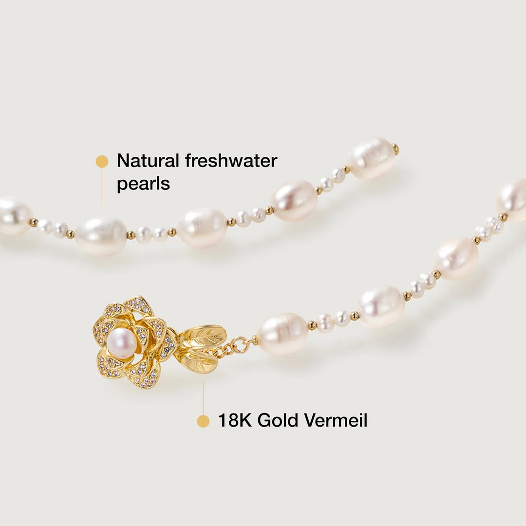 Pearl Blossom Adjustable Necklace