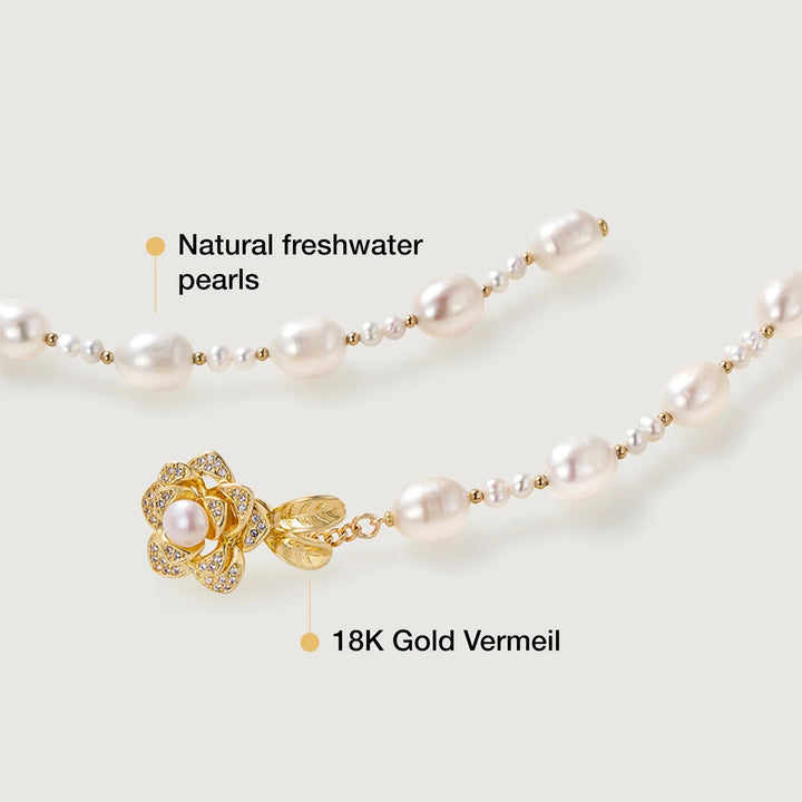 Pearl Blossom Adjustable Necklace