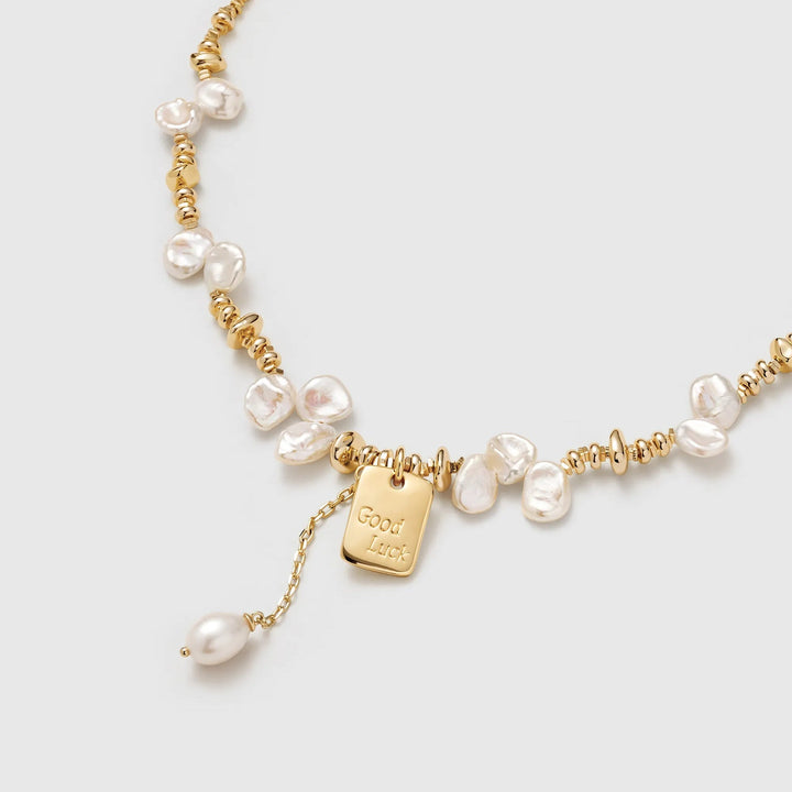 Lucky Charm Keshi Pearl Necklace