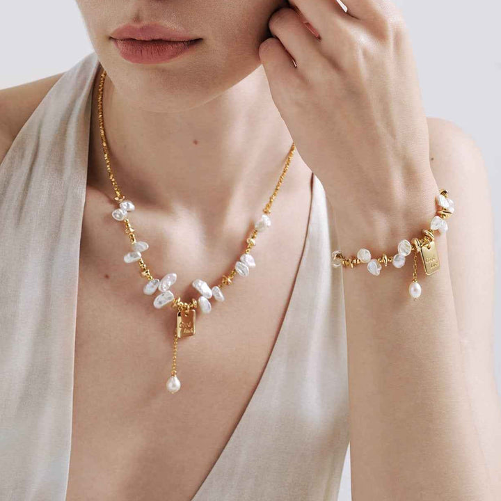 Lucky Charm Keshi Pearl Necklace