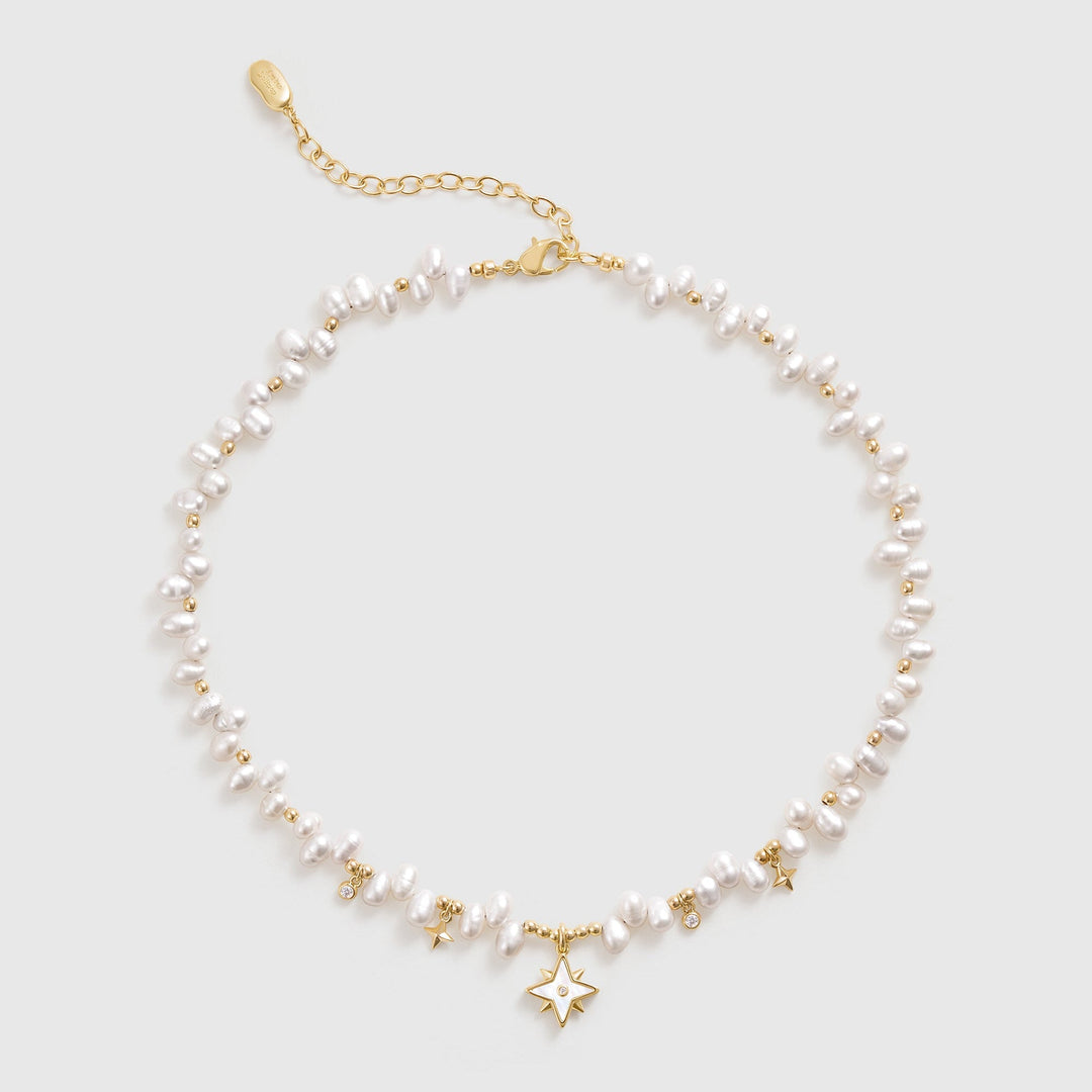 Radiant Star Pearl Necklace