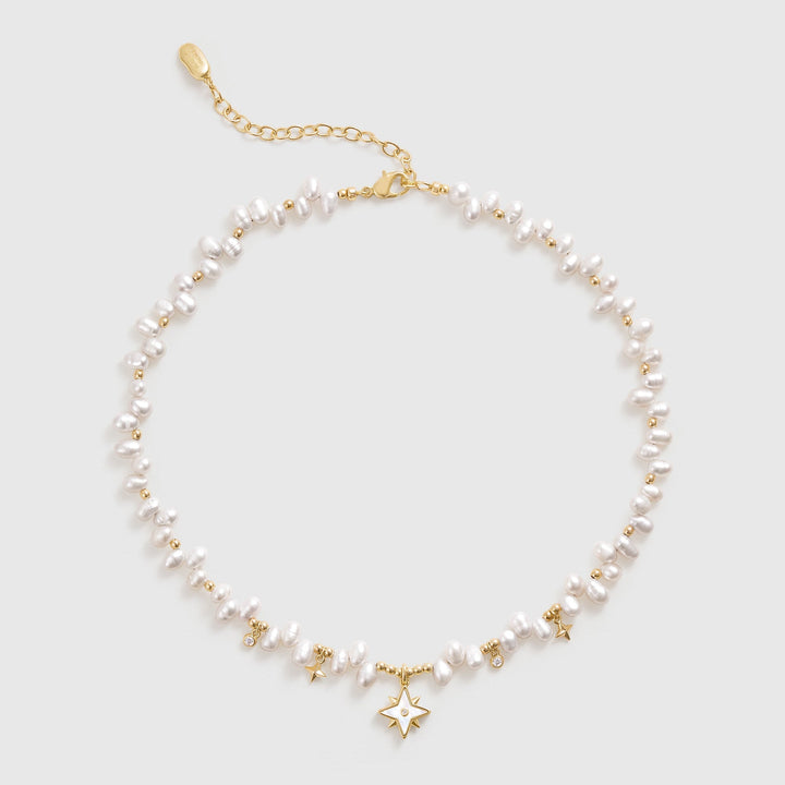 Radiant Star Pearl Necklace
