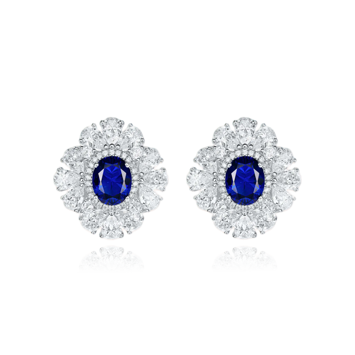 Azure Radiance Statement Earrings