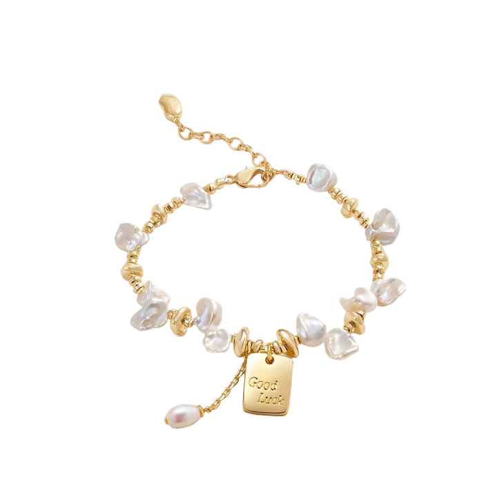 Lucky Charm Keshi Pearl Bracelet