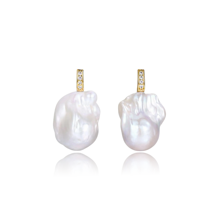 Petal Glow Baroque Pearl Earrings
