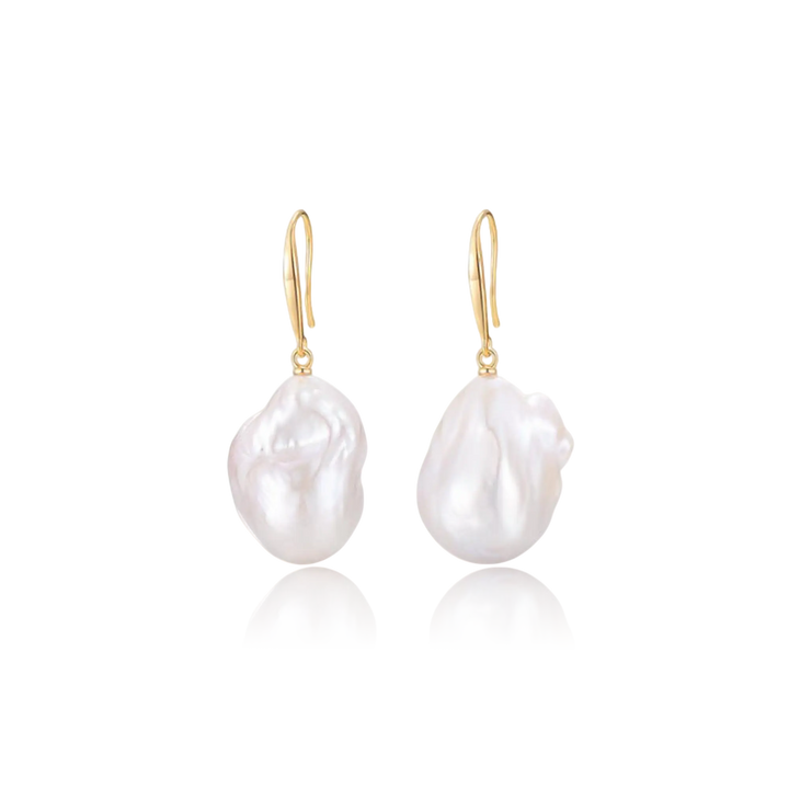 Natural Form Baroque Pearl Earrings