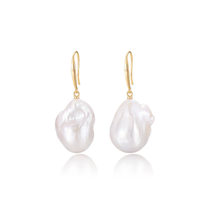 Natural Form Baroque Pearl Earrings