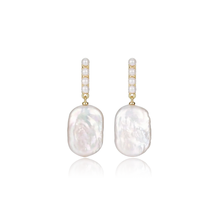 Modern Muse Pearl Dangle Earrings