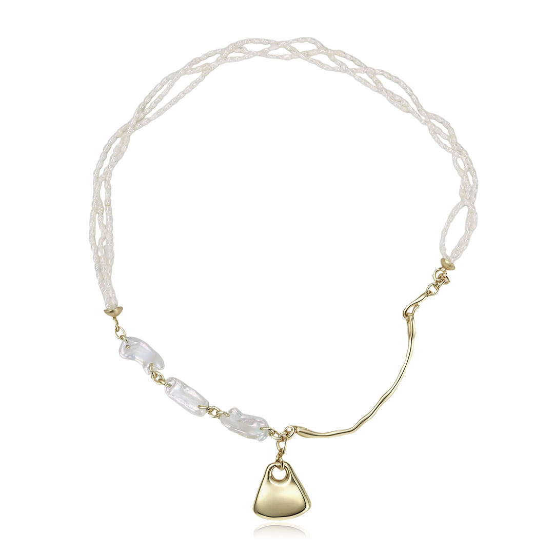 Ocean Pearl Drop Pendant Necklace