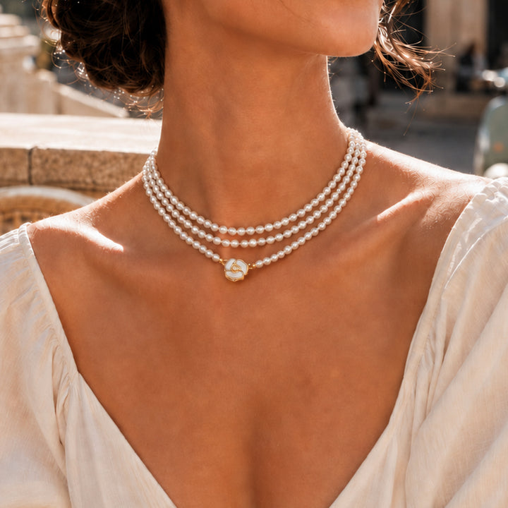 Blossom Pearl Layered Necklace