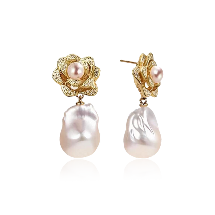 Rosalie Bloom Boucles d'oreilles à perles gouttes