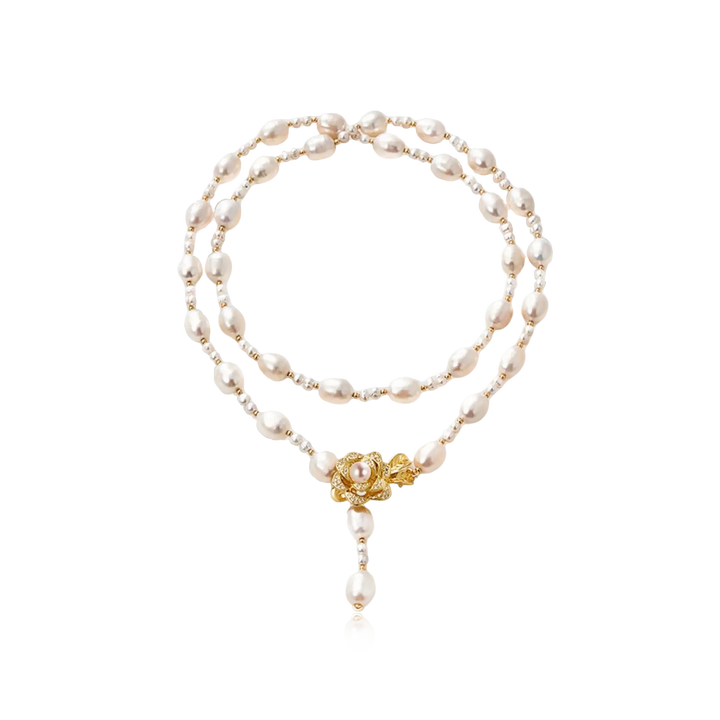 Pearl Blossom Adjustable Necklace