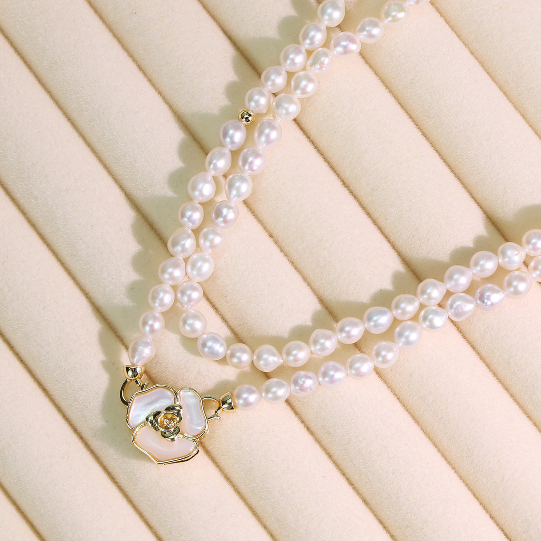 Blossom Pearl Layered Necklace