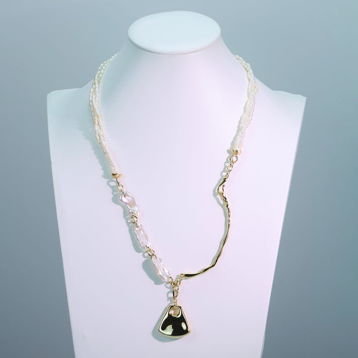 Ocean Pearl Drop Pendant Necklace
