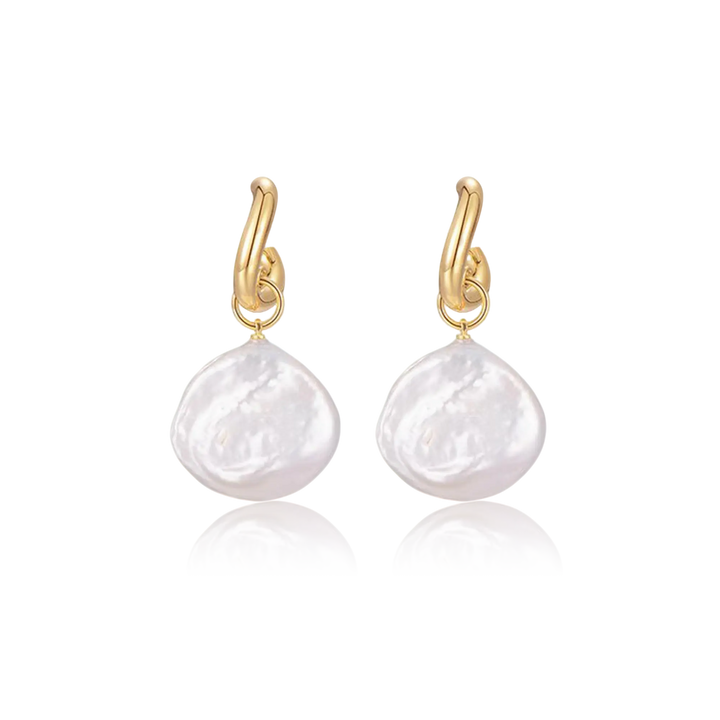 Soft Tide Pearl Hook Earrings