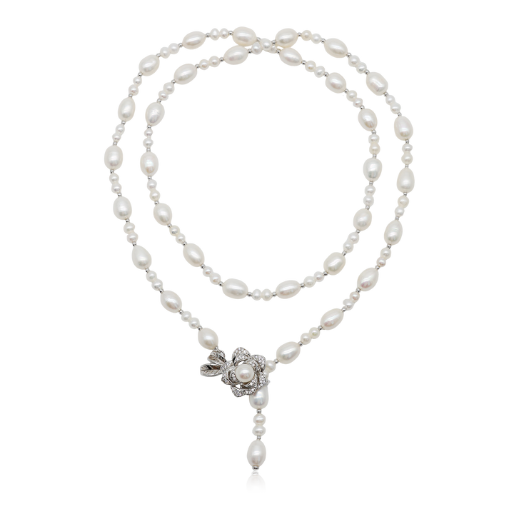 Étoile Lariat Pearl Necklace