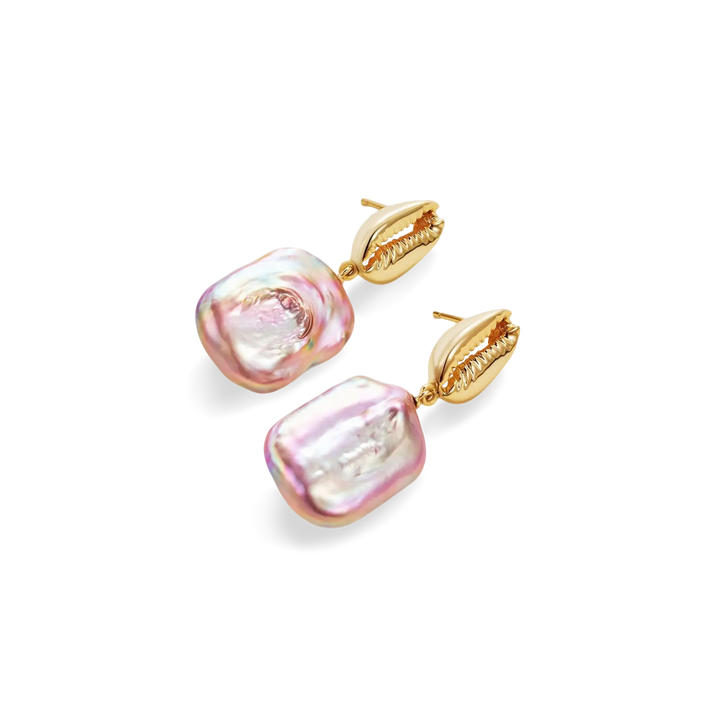 Ocean Treasure Baroque Pearl Earrings