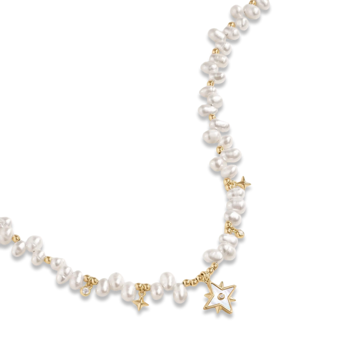 Radiant Star Pearl Necklace