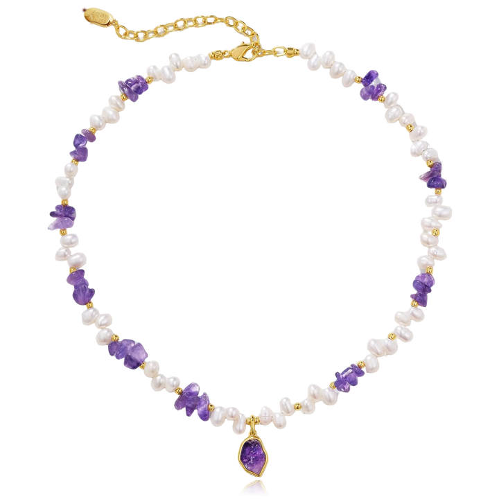 Violet Whisper Pearl Necklace