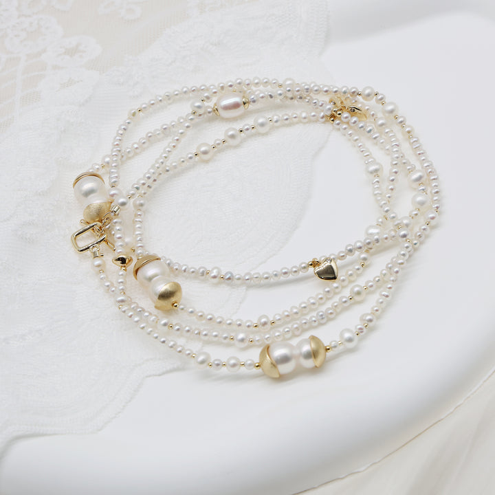 Aurelia Double Strand Pearl Necklace