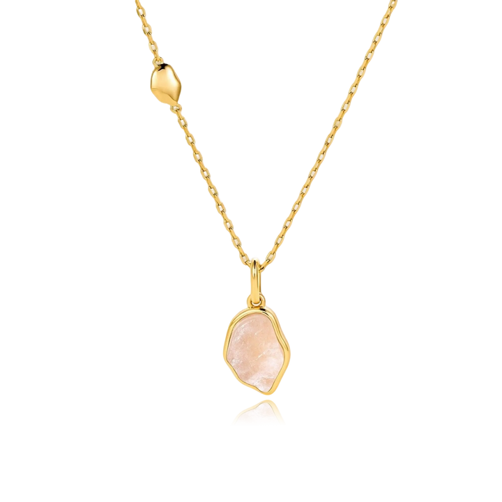 Quiet Rose Stone Necklace