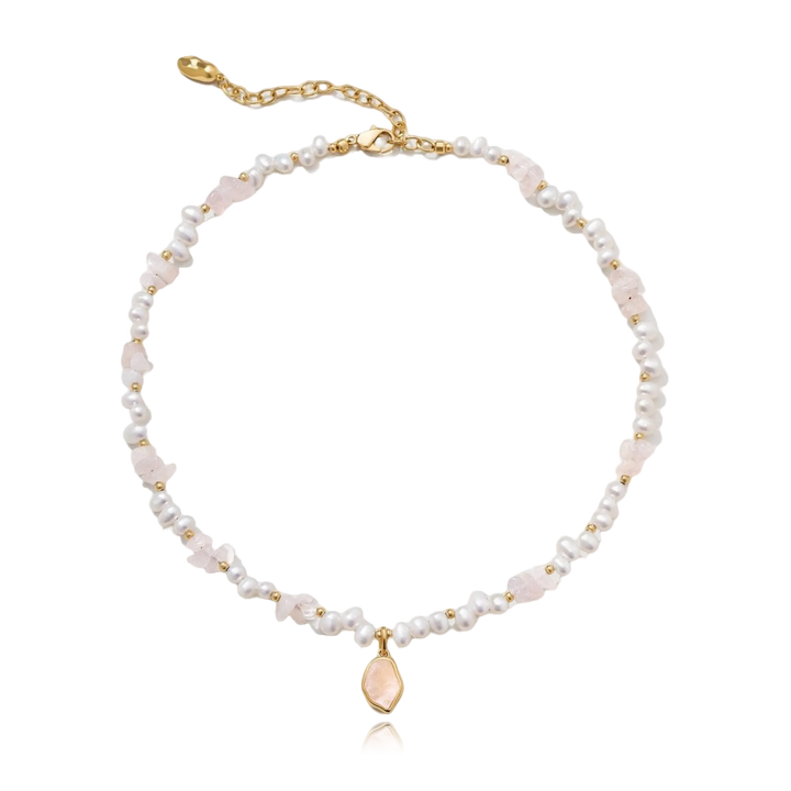 Tender Light Stone & Pearl Necklace