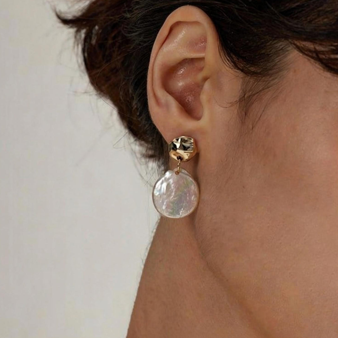 Soft Edge Pearl Statement Earrings