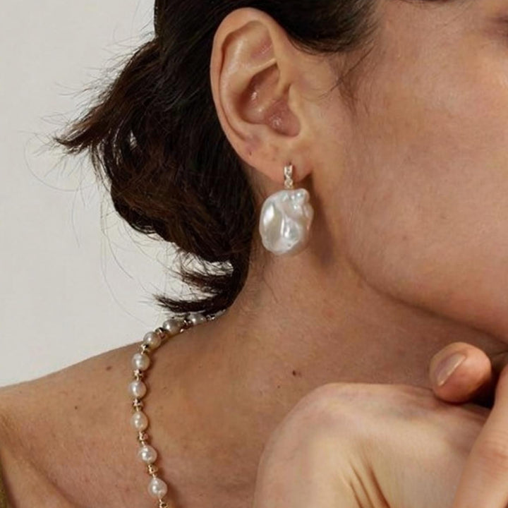 Petal Glow Baroque Pearl Earrings