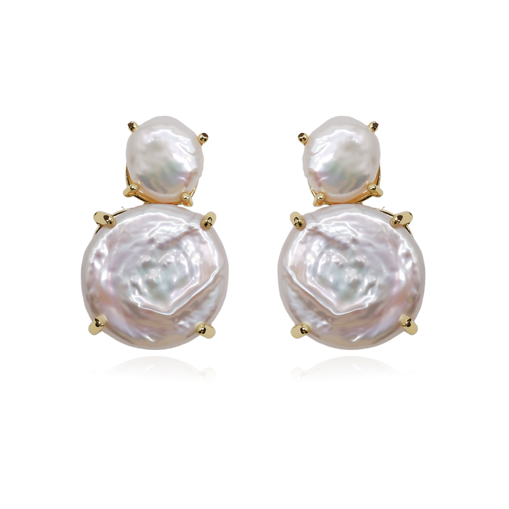 Luna Pearl Duo Earrings