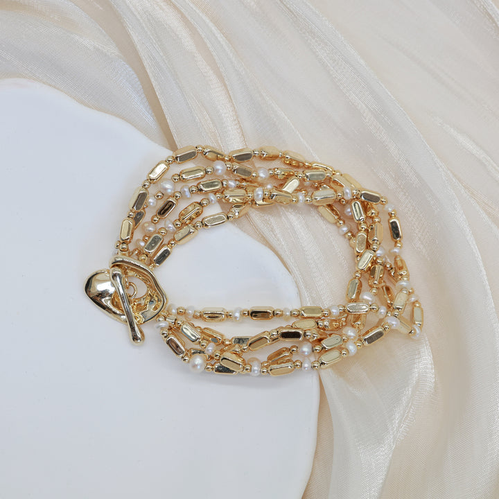 Veloura Pearl Chain Bracelet