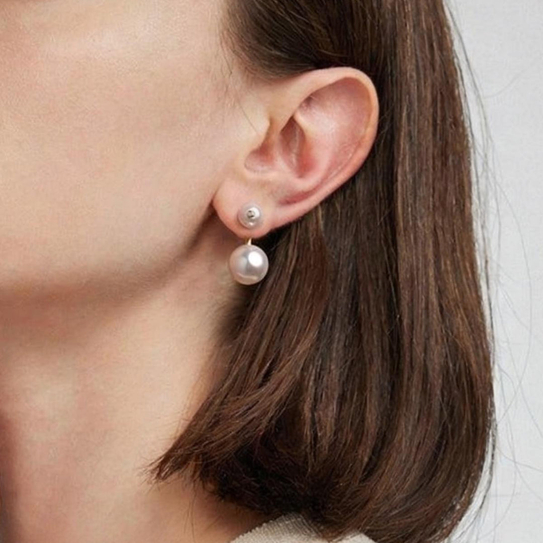 Balanced Light Pearl Earrings